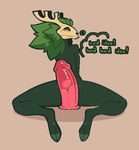 ambiguous_gender anthro antlers black_sclera bone dildo green_body green_hair green_hooves hair hooves horn humanoid_dildo lube lubed_sex_toy orange_eyes sex_toy skull skull_head solo text white_antlers white_body conditional_dnp welwraith scraper_city wicker_(welwraith) deer mammal 2023 digital_drawing_(artwork) digital_media_(artwork) english_text