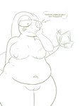 anthro blush blush_lines breasts female genitals green_line_art non-mammal_breasts nude pussy slightly_chubby solo tail tail_motion tailwag text thinking thoughtful_expression mcerror nintendo pokemon flygon generation_3_pokemon pokemon_(species) 3:4 absurd_res colored_line_art digital_drawing_(artwork) digital_media_(artwork) green_and_white hi_res line_art monochrome portrait sketch three-quarter_portrait