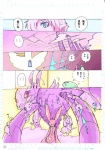 anthro blue_eyes comic female fur idkuroi japanese_text kemono lagomorph leporid mammal pink_body pink_fur rabbit text translation_request