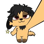 :3 ambiguous_gender anthro blinking brown_body brown_fur chibi dancing dipstick_tail floppy_ears fluffy fur grey_body grey_fur grey_hair hair half-closed_eyes happy looking_at_viewer male markings narrowed_eyes open_mouth parody paws red_eyes selfie simple_background smile smug_face solo star tail tail_markings teeth tongue yellow_body yellow_fur yellow_paws alexumka boy_kisser_(meme) perspective_(meme) canid canine canis domestic_cat domestic_dog felid feline felis mammal 1:1 2d_animation animated animation_meme digital_media_(artwork) loop meme motion_tweening short_playtime