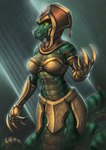 anthro apode breasts female legless non-mammal_breasts scales serpentine solo ventral_scales conditional_dnp inert-ren league_of_legends mythology riot_games tencent cassiopeia_(lol) draconcopode dragon lizard mythological_creature mythological_scalie naga reptile scalie snake 2019 hi_res