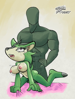 all_fours ambiguous_penetration anthro breasts doggystyle duo female female_penetrated from_behind_position human_on_anthro interspecies larger_male male male/female male_penetrating male_penetrating_female nipples nude penetration sex size_difference smaller_female smaller_penetrated fourssss archie_comics sega sonic_the_hedgehog_(archie) sonic_the_hedgehog_(comics) sonic_the_hedgehog_(series) anon clove_the_pronghorn human mammal pronghorn hi_res