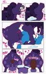 anthro anus balls big_breasts breasts bulge cucking dialogue digestion disposal fatal_vore feces female feral feral_pred forced genitals larger_pred male male/female male_prey oral penetration rapid_digestion sex size_difference smaller_anthro smaller_male swallowing text throat vore funkspunky virgil_(funkspunky) equid equine horse mammal comic english_text hi_res