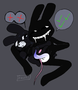 balls black_body black_fur duo fur genitals hair male penetration penis stalker_(animal_hospital) tail pachi_rizuu animal_hospital roblox ratthew_(animal_hosptial) mammal murid murine rat rodent digital_media_(artwork)