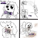 acting_like_a_dog afterimage anthro beverage bubble_tea canned_drink female messy solo tail tail_motion tailwag lazy_ruby ruby_mello_(dynamitegrizzly) canid canine canis domestic_dog mammal 1:1 meme