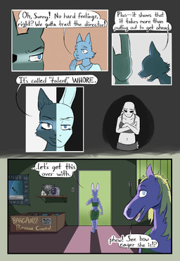 anthro breasts clothed clothing detailed_background dialogue ear_piercing female flower frown fur hair industrial_piercing looking_at_viewer male open_mouth piercing plant simple_background smile tail text lost_andsafe halcyon_(series) sunflower_(halcyon) walker_(halcyon) domestic_cat equid equine felid feline felis horse lagomorph leporid mammal rabbit 2025 absurd_res comic digital_media_(artwork) english_text hi_res russian_text