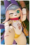 anthro bikini breasts camel_toe clothed clothing female fur hood looking_at_viewer nipple_outline nipples open_mouth small_breasts solo swimwear two-piece_swimsuit mrlolzies101 capcom monster_hunter monster_hunter_stories_2:_wings_of_ruin tsukino_(monster_hunter_stories) felid feline felyne lynian mammal palico 2:3 3d_(artwork) absurd_res blender_(artwork) digital_media_(artwork) hi_res