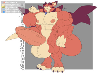 abs anthro balls big_balls big_muscles big_pecs big_penis big_tail erection genitals gesture hand_gesture huge_balls huge_muscles huge_pecs huge_penis hyper hyper_balls hyper_genitalia hyper_penis licking licking_lips looking_at_viewer male muscular muscular_arms muscular_calves muscular_legs muscular_thighs navel nipples nude pecs penis pointing smile smirk solo tail thick_thighs tongue tongue_out wings conditional_dnp dischimera mythology vyrn dragon mythological_creature mythological_scalie scalie