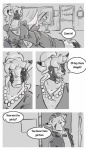 adolescent age_difference anthro big_breasts bovid bovine breasts cattle clothing comic donryu duo english_text felid female hair hi_res larger_anthro larger_female larger_teacher male male/female mammal mature_anthro mature_female monochrome older_female pantherine size_difference smaller_anthro smaller_male smaller_student student teacher teacher_and_student text tiger vex_(donryu) young young_anthro younger_male