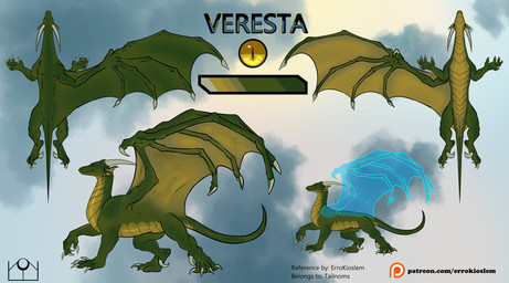 back_wings bird's-eye_view claws digitigrade ear_frill female feral finger_claws frill_(anatomy) green_body green_scales high-angle_view horn long_neck low-angle_view membrane_(anatomy) membranous_wings pupils quadruped raised_wings scales sharp_teeth side_view sky skyscape slit_pupils solo spread_wings tail teeth text toe_claws wings worm's-eye_view yellow_eyes errokioslem mythology dragon mythological_creature mythological_scalie scaled_dragon scalie english_text full-length_portrait hi_res model_sheet portrait url