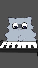 :3 ambiguous_gender black_background black_nose feral fluffy fur grey_body grey_fur humor keyboard_instrument long_fur looking_down music musical_instrument playing_music shadow_face simple_background solo stare stubby_arms stubby_legs white_background ho_salt sound_warning among_us among_us_eyes ho_salt_(copyright) innersloth amogus_(ho_salt) crewmate_(among_us) domestic_cat felid feline felis mammal 2023 2d_animation 9:16 animated digital_media_(artwork) hi_res meme short_playtime sound webm male_(lore)