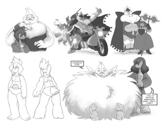 ace_of_hearts ace_of_spades aged_up anthro axe belly belly_mouth blush bottomwear cape card clothed clothing crown dialogue dress duo feet female footwear frown fur hair headgear holding_object holding_weapon humanoid_hands jacket jewelry legwear long_hair male melee_weapon motorcycle multi_mouth necklace open_mouth outside pants playing_card ponytail sharp_teeth simple_background smile socks spades_(suit) standing suit_symbol teeth text toes tongue tongue_out topwear unusual_anatomy vehicle weapon vampiremeerkat deltarune undertale_(series) lancer_(deltarune) susie_(deltarune) darkner humanoid mammal reptile scalie 2018 digital_media_(artwork) english_text hi_res monochrome