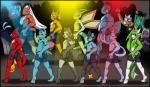 anthro anthrofied biped bottomwear clothed clothing dance_floor female fingerless_gloves fire gloves group handwear male pokemorph shadow shirt shorts silhouette simple_background standing topless topwear furrine nintendo pokemon akina_(busterdrag) coach_vile_(kompy) greg_(busterdrag) jason_(xylen) kai_(luircin) kiara_(leviadragon99) kitsuryu_(kitsuryu) marcus_(draggo) morari_(judetherat) rahul_(toxiccreed) spike_yena_(luircin) thor_volt_(swordfox) trina_(lordjaguar) vyers_(luaithel) altaria avian blaziken canid canine charmeleon cubone eeveelution espeon felid feline flygon gardevoir generation_1_pokemon generation_2_pokemon generation_3_pokemon generation_4_pokemon ivysaur jynx kecleon lizard luxio mammal mightyena pokemon_(species) raichu reptile rodent scalie swampert digital_drawing_(artwork) digital_media_(artwork) shaded