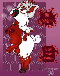 abdominal_bulge anal anal_knotting anal_penetration anthro balls big_balls big_butt butt dialogue disembodied_penis duo foreskin genitals gynomorph gynomorph/male gynomorph_penetrated heart_symbol intersex intersex/male intersex_penetrated knot knotted_penis knotting looking_pleasured male male_penetrating male_penetrating_gynomorph male_penetrating_intersex nipple_piercing nipples penetration penile penile_penetration penis penis_in_ass piercing sex shortstack solo_focus speech_bubble text thick_thighs throbbing throbbing_penis tongue tongue_out wide_hips linyxart mythology folfie_winter seraris ailurid canid canine canis deer dragon dragonfruit_(elvche) eastern_dragon fox hybrid mammal mythological_creature mythological_scalie red_panda scalie wolf 4:5 english_text hi_res
