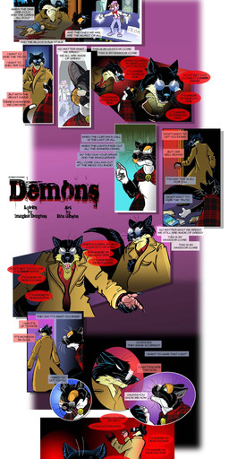abstract_background after_murder age_difference anthro argument big_claws black_body black_claws black_fur black_nose black_tail blood blood_on_ground bodily_fluids cape cape_only cheek_tuft city cityscape claws clenched_teeth clothing coat corpse countershade_neck countershading dialogue duo elderly elderly_female emotional eyewear facial_tuft female feral fur gesture glasses green_eyes grin hand_gesture inner_ear_fluff killing long_claws long_tail looking_at_another lyrics male moon mostly_nude multicolored_body murderer music night older_female open_mouth pince-nez pointing red_clothing red_shirt red_topwear serial_killer sharp_teeth shirt singing smile speech_bubble tail talking_to_another teeth text text_box title tongue topwear trenchcoat tuft two_tone_body watching_television whiskers white_body white_fur roz_gibson imagine_dragons jack_salem simone_(roz_gibson) calico_cat canid canine canis domestic_cat domestic_dog felid feline felis gulonine mammal marten mustelid musteline sable_(marten) 2014 absurd_res comic english_text hi_res one_page_comic signature