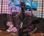 after_sex anus bodily_fluids butt claws cum cum_in_pussy cum_inside feet female feral genital_fluids genitals horn nude pussy solo spread_legs spread_pussy spreading tail urethra wings ishiru mythology seraphim_(gold-throat) dragon mythological_creature mythological_scalie scalie absurd_res hi_res