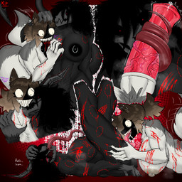 animal_genitalia animal_penis anthro areola aroused belly big_areola big_breasts big_butt big_teeth bite bite_mark biting_breasts black_areola black_body black_nipples blood blush bodily_fluids bone breasts breath butt claw_marks clawing claws cunnilingus dripping duo ear_piercing equine_genitalia equine_penis fellatio female fingers fluffy fur genital_fluids genitals hair hollow_eyes horn horror_(theme) intersex intersex/female knife_tail leaking_precum long_hair long_tail long_tongue messy_hair monster_girl_(genre) muscular muscular_anthro muscular_female muscular_intersex musk musky_penis musky_vulva navel neck_bite nipple_piercing nipples nude open_mouth oral overweight overweight_intersex penetration penile penis piercing precum precum_drip pubes saliva sex simple_background skull skull_head smile tail tail_motion tailwag teeth text thick_thighs tied_hair tongue tongue_out tonguejob vaginal vein veiny_penis vibrating wet wet_penis wet_tongue xikitsune lisako_(xikitsune) monster 1:1 artist_name colored digital_drawing_(artwork) digital_media_(artwork) english_text hi_res shaded