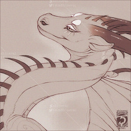 eyebrows eyelashes female feral horn membrane_(anatomy) membranous_wings simple_background solo spines wings year shinerai mythology dragon mythological_creature mythological_scalie scalie 1:1 2021 bust_portrait dated digital_drawing_(artwork) digital_media_(artwork) icon monochrome portrait sepia watermark