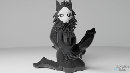 animal_genitalia animal_penis anthro balls big_balls big_penis black_body black_fur black_penis bodily_fluids bone bone_mask canine_genitalia canine_penis cum dark_body ejaculation erection fur genital_fluids genitals hair holding_own_knot_root infinite_cum infinite_genital_fluids knot knot_root_grab male mask penis simple_background skull skull_mask solo tail throbbing throbbing_balls throbbing_penis gylala changed_(video_game) puro_(changed) canid canine canis dark_latex goo_creature mammal wolf 16:9 3d_(artwork) 3d_animation animated blender_(artwork) blender_cycles_(artwork) digital_media_(artwork) hi_res high_framerate loop no_sound short_playtime video widescreen