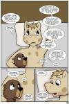 2:3 anthro base_two_layout beaver blockage_(layout) comic dialogue english_text equid equine female hi_res horizontal_blockage horse lisa_(study_partners) male mammal rodent study_partners text three_frame_image thunderouserections two_row_layout woody_(study_partners) young young_anthro