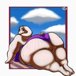 anthro big_butt bodily_fluids butt female huge_butt hyper hyper_butt lying mature_female on_front rear_focus rear_view slightly_chubby solo sweat sweaty_butt thick_thighs wide_hips lazy_dogg0 undertale_(series) toriel bovid caprine goat mammal hi_res mother_(lore) parent_(lore)