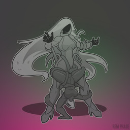 anthro breasts clothing duo female female/female footwear forced hair high_heels inanimate_transformation long_hair petrification rape restrained restrained_by_tentacles sex shoes spread_legs spreading tentacle_around_arm tentacle_around_leg tentacle_rape tentacle_sex tentacles text thick_thighs transformation upside_down rem_phase hollow_knight:_silksong hollow_knight_(franchise) team_cherry grand_mother_silk greyroot hornet_(hollow_knight) arthropod deity humanoid 1:1 2026 absurd_res english_text hi_res