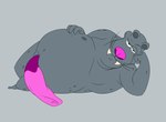 anthro big_nose erection eyebrows fat_folds feet fungus genitals grey_background grey_body half-closed_eyes hand_on_belly hand_on_face lying male markings mushroom narrowed_eyes on_side overweight overweight_anthro overweight_male penis penis_on_ground pink_nose pose raised_eyebrow rounded_ears simple_background slightly_chubby slightly_chubby_anthro slightly_chubby_male slit_penis smile smiling_at_viewer smirk smirking_at_viewer solo spots spotted_body tusks vibrissae whiskers bob-jiggles ratz xilam vinnie_the_walrus mammal marine pinniped walrus hi_res