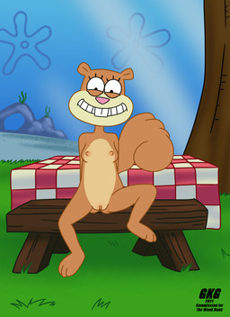 anthro bench breasts embarrassed female flower_cloud_(spongebob) furniture genitals grass looking_at_viewer nipples nude outside plant sitting smile solo table tail tree vulva gkg nickelodeon spongebob_squarepants sandy_cheeks eastern_grey_squirrel grey_squirrel mammal rodent sciurid tree_squirrel 2021 hi_res