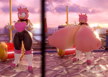 areola big_breasts big_butt breast_expansion breasts butt clothed clothing expansion exposed_breasts female footwear gloves green_eyes growth hair handwear huge_breasts hyper hyper_breasts nipples pink_body pose solo coel3d sega sonic_the_hedgehog_(series) amy_rose eulipotyphlan hedgehog mammal 3d_(artwork) absurd_res blender_(artwork) digital_media_(artwork) hi_res pinup