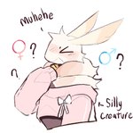 2024 >_< ambiguous_gender anthro arthropod bell bell_collar biped bunonthemoon clothing collar eyes_closed female_symbol fur gender_symbol happy hi_res hoodie insect lepidopteran male_symbol moth pink_clothing pink_hoodie pink_topwear solo symbol topwear white_body white_fur