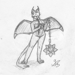 3_toes anthro biped breasts chain chain_weapon claws collar dot_pupils fangs feet female front_view genitals holding_object horn membrane_(anatomy) membranous_wings midriff nipples nude plantigrade solo spikes standing tail teeth toe_claws toes vulva weapon wings just_w mythology dragon mythological_creature mythological_scalie scalie 2025 absurd_res cross-hatching dated full-length_portrait graphite_(artwork) hatching_(art) hi_res monochrome portrait shaded signature traditional_media_(artwork)