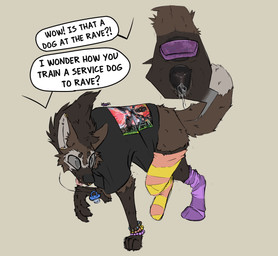 anal anal_masturbation anal_penetration animal_genitalia animal_vulva asymmetrical_footwear beaded_jewelry beads bodily_fluids buttplug buttplug_in_ass buttplug_insertion canine_genitalia canine_vulva clothed clothed_feral clothing dancing dripping female feral genital_fluids genitals jewelry kandi_(jewelry) leggings legwear masturbation multiple_piercings object_in_ass pacifier penetration piercing plug_(sex_toy) plug_insertion sex_toy sex_toy_in_ass sex_toy_insertion shirt solo t-shirt text topwear vaginal_fluid_drip vaginal_fluids vaginal_fluids_on_vulva vulva avoid_posting ld50 machine_girl onion_(ld50) canid canine mammal maned_wolf english_text hi_res
