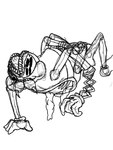 arms_tied bound cartoon_eyes chelicerae dorsal_ridge fangs gore guts hands_behind_back male multi_eye multi_mouth open_mouth organs pie_cut_eyes robotic_arm solo spider_fangs spines teeth crazy_8_animations bendy_and_the_dark_revival bendy_and_the_ink_machine edgar_(batim) striker_(batim) arachnid arthropod spider 3:4 black_and_white hi_res monochrome
