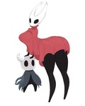 ambiguous_gender black_body black_eyes breasts clothing dress duo female female/ambiguous larger_female mouthless noseless red_clothing red_dress simple_background size_difference smaller_ambiguous white_background white_face abyss_creature_(artist) hollow_knight team_cherry the_knight_(hollow_knight) arthropod insect vessel_(species) 2024 4:5 absurd_res digital_drawing_(artwork) digital_media_(artwork) full-length_portrait hi_res portrait