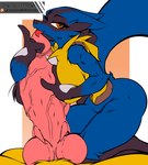 anthro athletic athletic_female ball_squeeze ballbusting balls big_balls big_breasts big_butt big_penis blue_body blue_fur breast_on_penis breast_play breasts butt cock_and_ball_torture curvy_figure duo erection felation female first_person_view fur genital_torture genitals huge_balls huge_penis hybrid_genitalia hybrid_penis imminent_sex knot larger_male licking looking_at_viewer male male/female masturbation narrowed_eyes on_top on_top_of_another oral penile penis penis_lick sex simple_background size_difference smaller_female smile spikes tail text thick_thighs tongue vein veiny_penis wide_hips brennan_d_vries nintendo pokemon ekizzo canid canine generation_2_pokemon generation_4_pokemon humanoid lucario mammal pokemon_(species) typhlosion absurd_res digital_media_(artwork) hi_res signature tagme unfinished