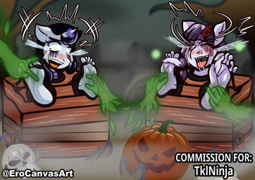 5_toes angry anthro blue_hair blush bodily_fluids bone cemetery cross-popping_vein crying_laughing disembodied_hand duo feathers feet female fog foggy_background food foot_fetish foot_focus for_a_head fruit fur ghost_hand hair halloween_decoration holidays horn jack-o'-lantern jewelry laugh makeup necklace plant pumpkin pumpkin_head purple_body purple_fur purple_hair restraints running_makeup saliva saliva_on_tongue saliva_string skull soles squirming stocks tears text tickle_fetish tickle_torture tickling tickling_feet ticklish_female toe_restraints toes toes_tied tombstone treasure_chest unicorn_horn white_body white_fur cabimangaka erocanvasart friendship_is_magic halloween hasbro my_little_pony mythology inky_rose_(mlp) moonlight_raven_(mlp) earth_pony equid equine ghost horse mammal mythological_creature mythological_equine object_head pony spirit unicorn absurd_res commissioner_name hi_res shaded signature