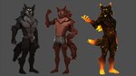 2024 3d_(artwork) 5_fingers 5_toes abs anthro athletic athletic_anthro barefoot big_breasts black_body black_fur black_hair black_nose boxers_(clothing) breasts briefs brown_body brown_fur brown_hair butt canid canid_demon canine canis claws clothed clothed_anthro clothed_male clothing demon digital_media_(artwork) fangs feet finger_claws fingers fur group hair hellhound hi_res humanoid_feet humanoid_hands hybrid lava_skin male mammal mythological_canine mythological_creature mythology navel pecs petruz petruz_(copyright) plantigrade smile source_filmmaker_(artwork) standing tail teeth toe_claws toes topless topless_anthro topless_male trio underwear wolfdog