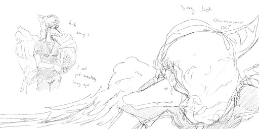 anthro bodily_fluids bouquet clothed clothing crying dialogue feathered_wings feathers female hair jewelry long_hair long_snout necklace simple_background snout solo tears text white_background wings kheltari cavemanon_studios goodbye_volcano_high ko_op_(game_developer) snoot_game fang_(gvh) nugget prehistoric_species pterosaur reptile scalie 2023 absurd_res english_text hi_res monochrome sequence sketch