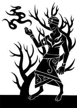 2_toes 5_fingers armlet biped bracelet chest_markings clothing cloven_hooves collarbone eyeless feet fingers front_view headgear headwear hooves jewelry male markings plant religious_clothing religious_headwear robe silhouette simple_background smile smirk solo toes tree turban unguligrade white_background sunnyclockwork scp_foundation saturn_deer animal_humanoid deer deer_humanoid faun humanoid mammal mammal_humanoid 2015 black_and_white digital_drawing_(artwork) digital_media_(artwork) full-length_portrait hi_res monochrome portrait