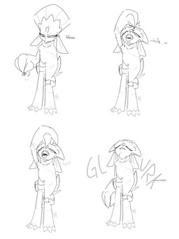 ambiguous_gender anthro big_hands bodily_fluids clothing duo extreme_size_difference glurk huge_claws male missing_arm neck_bulge onomatopoeia poncho saliva size_difference sound_effects text vore onearmdude nintendo pokemon fan_character richie_(onearmdude) felid feline generation_4_pokemon mammal pokemon_(species) weavile absurd_res hi_res monochrome