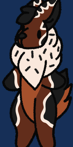 ambiguous_gender anthro black_body black_fur brown_body brown_fur candy chocolate dancing dessert dot_eyes food fur icing markings semi-anthro simple_eyes solo sprinkles stinkvali neopets fan_character cybunny food_creature lagomorph leporid mammal neopet_(species) rabbit animated