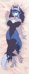 alternative_fashion anthro clothing female gesture gloves goth hand_gesture handwear latex latex_clothing latex_legwear latex_stockings legwear looking_at_viewer nun nun_outfit solo stockings tongue tongue_out v_sign hermitpioneer canid canine fox mammal absurd_res hi_res unfinished