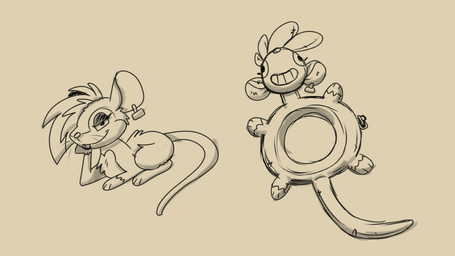 female half-closed_eyes inanimate_transformation looking_at_viewer makeup mascara mouse_tail narrowed_eyes pooltoy_transformation seductive smile smiling_at_viewer solo tail transformation trevor-fox trevor-fox_(character) mammal mouse murid murine rodent 16:9 shaded sketch sketch_page widescreen nonbinary_(lore)