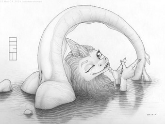 ass_up butt claws female feral finger_gun flexible fur genitals gesture hand_gesture long_tail looking_at_viewer looking_back looking_back_at_viewer one_eye_closed partially_submerged presenting presenting_hindquarters solo tail tail_anus vulva water wink winking_at_viewer ecmajor disney mythology raya_and_the_last_dragon sisu_(ratld) dragon eastern_dragon furred_dragon furred_scalie mythological_creature mythological_scalie scalie graphite_(artwork) greyscale monochrome sketch traditional_media_(artwork)