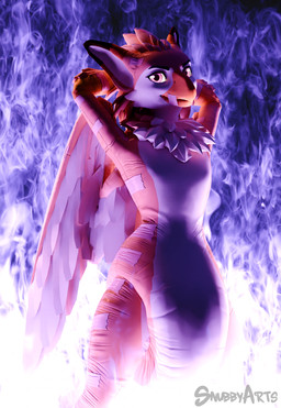 anthro beak clothed clothing diaper diaper_fetish diapersuit feathers fire looking_at_viewer male solo tail wearing_diaper wings snubbyarts mythology toast_(r3drunner) animate_inanimate avian diaper_creature gryphon mythological_avian mythological_creature 3d_(artwork) absurd_res digital_media_(artwork) hi_res huge_filesize
