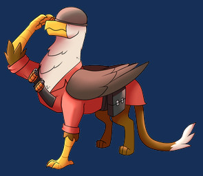 armor beak clothed clothed_feral clothing explosives feathered_wings feathers feral grenade headgear helmet red_clothing scutes solo two_tone_tail weapon wings yellow_beak eternity9 mythology team_fortress_2 valve valve_corporation soldier_(team_fortress_2) avian gryphon mythological_avian mythological_creature 2020 alpha_channel