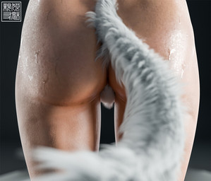 butt butt_shot female hairy naturally_censored nude solo shinyuu shinyuu_(character) animal_humanoid felid felid_humanoid humanoid mammal mammal_humanoid 3d_(artwork) digital_media_(artwork) hi_res