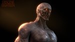 antagonist anthro glowing glowing_eyes male muscular muscular_male nude orange_eyes pecs simple_background smooth_skin solo teeth killystein obsceneeighteensfm capcom resident_evil monster regenerator_(resident_evil) undead 3d_(artwork) blender_(artwork) digital_media_(artwork) hi_res