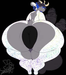 2_penises anthro anus balls big_anus big_butt big_penis butt genitals huge_anus huge_butt hyper hyper_anus hyper_butt looking_back male multi_genitalia multi_penis penis puffy_anus simple_background solo speckles vein veiny_penis destiny's_art deer mammal alpha_channel colored hi_res