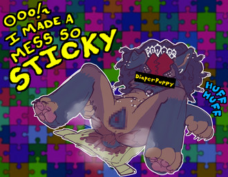 animal_genitalia animal_vulva anthro autism canine_genitalia canine_vulva censorship_fetish diaper feces female genitals gooning_edit open_diaper piercing soiled_diaper soiling solo unclean_diaper used_diaper vulva werehouse lobo_(werehouse) canid canine canis domestic_dog mammal absurd_res censored hi_res trans_(lore) trans_man_(lore)